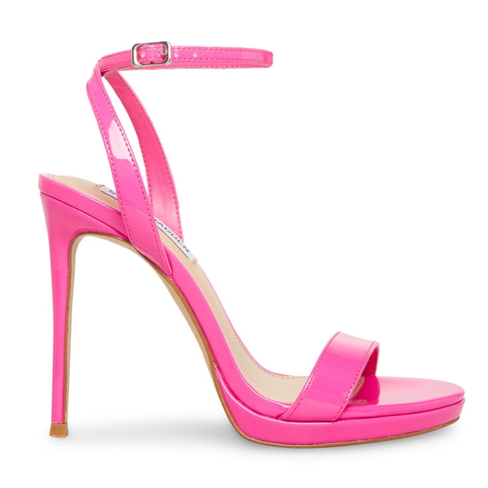 Steve Madden Wafer Fuchsia Patent Heels Size 6